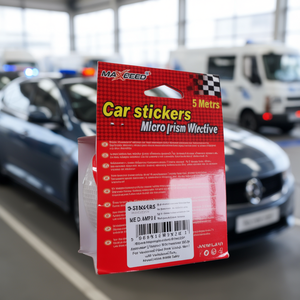 Autocollants de voiture Maxeed, micro-prismes réfléchissants, ruban rouge et blanc de 5 mètres pour la sécurité des véhicules - Product Image 3