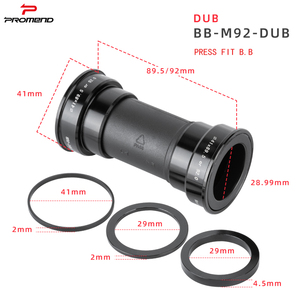 Promend 92mm 89,5mm piezas de bicicleta de aleación de aluminio 29MM <span class=keywords><strong>BB92</strong></span> DUB soporte inferior de bicicleta con rodamiento sellado PRESSFIT - Product Image 2