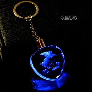 Llavero de Cristal en Forma de Corazón al por Mayor de Fábrica, Diseño de Logotipo Personalizado, Llaveros de Cristal K9 - Product Image 5