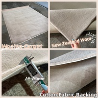 Tapis en laine luxueux pour résidence, en laine de Nouvelle-Zélande, insonorisant, durable, épais, lavable, pour voiture, salle de réception, salle de banquet