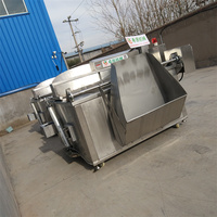 Friteuse industrielle entièrement automatique pour frites de pommes de terre avec fonction de décharge et de mélange automatique