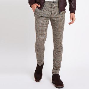 Pantalones Deportivos a Cuadros Casuales para Hombre, Diseño Moderno, OEM, Personalizados, Elásticos, Super Ajustados - Product Image 2