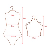 Sous-vêtements pliables pour le soutien-gorge, cintres de bikini pour femmes, cintres de maillot de bain et de corps, vente en gros