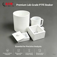 Vaso de Laboratorio de PTFE Virgen de Alta Pureza, 10ml-5000ml, Resistente a Ácidos y Álcalis, Antiadherente, Recipiente de Laboratorio para Análisis Químicos
