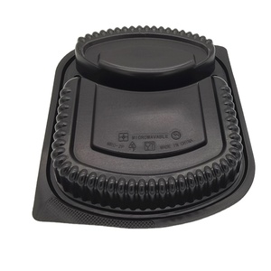 Precio <span class=keywords><strong>barato</strong></span> respetuoso del medio ambiente de plástico restaurante de almacenamiento de caja de comida 2 compartimento de contenedores de alimentos de plástico - Product Image 3