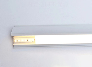 Luce lineare con profilo in alluminio a LED per soffitto in gesso a LED lavacristalli luce verso l'alto per angolo canale morbido per cartongesso - Product Image 4