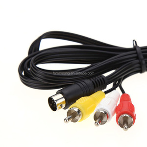 <span class=keywords><strong>Cable</strong></span> <span class=keywords><strong>AV</strong></span> de audio y vídeo de 1,8 m y 5,9 pies, <span class=keywords><strong>cable</strong></span> de conexión de 9 pines a 3RCA Compatible con Sega Genesis 2 3 Mega Drive 2 3 - Product Image 6