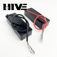 Pastilla para Guitarra Eléctrica HIVE Negra, Totalmente Sellada, de 4 Núcleos, Apta para Accesorios de Bajo Eléctrico de 5 Cuerdas.