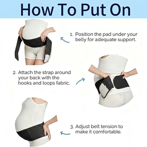 Faja de Maternidad Personalizada con Soporte Lumbar Ajustable, Faja Abdominal para Embarazo, Banda para el Vientre, Cintura Pélvica y Espalda Baja - Product Image 3