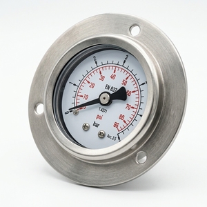 Manomètre axial général de 40 mm avec boîtier en acier inoxydable, qualité personnalisée garantie, 1,6 %, 0~86 psi - Product Image 1