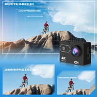 Caméra de sport étanche 4K avec caméra d'action WiFi 4 vagues Écran HD de 2.0 pouces prend en charge les caméras de sport HDMI Fabricant en Chine