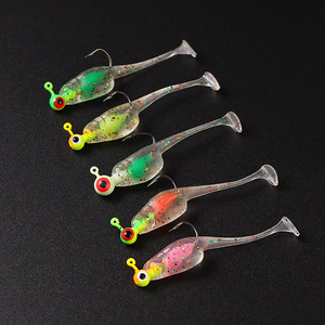 Señuelo de Pesca Flotante de 5cm y 0.8g, 11 Colores, Tipo Shad Ajing, para Rockfish, Crappie, Shadpole, Panfish, Mini Gusanos Artificiales, Cebo para Bass - Product Image 5