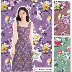 Vải <span class=keywords><strong>chiffon</strong></span> ngọc trai 75D mềm mại, in kỹ thuật số, hàng mới về năm 2025, thích hợp may váy xòe nữ tính, nhiều màu sắc - Product Image 3