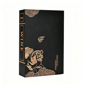 Caja de Vino Rígida en Forma de Libro con Logotipo Personalizado OEM, con Inserto de EVA, Estampado en Caliente Premium, Empaque Sostenible para Regalo de Vino al por Mayor - Product Image 1