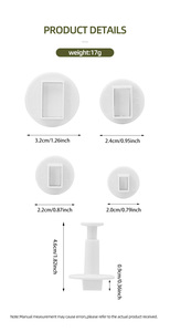 Forme de base Simple Figure géométrique presse <span class=keywords><strong>rectangulaire</strong></span> Biscuit moule printemps moule usine Simulation outil de cuisson bricolage <span class=keywords><strong>emporte</strong></span>-pièces - Product Image 6