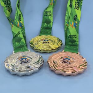 Medalla de Aleación de Metal Moderna Personalizada de Fábrica al por Mayor, Medalla de Campeón de Sublimación con Grabado y Pintura Dorada de Recuerdo - Product Image 2