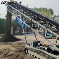 Çimento Fabrikası İçin En İyi Fiyatlı Özel Ağır Hizmet Tipi Mobil Kauçuk Bantlı Konveyör