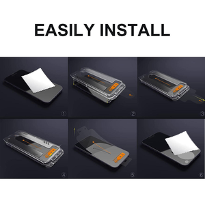 Verre trempé anti-rayures, dureté 9H, pour iPhone 15 Pro et 15 Pro Max, protection d'écran intégrale avec kit d'installation - Product Image 3