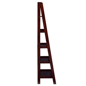 Modern 5 Tier Ladder Bookshelf for Office & Living Room with Metal Frame and Wooden Shelings Storage Rack for Home Decor - Product Image 5