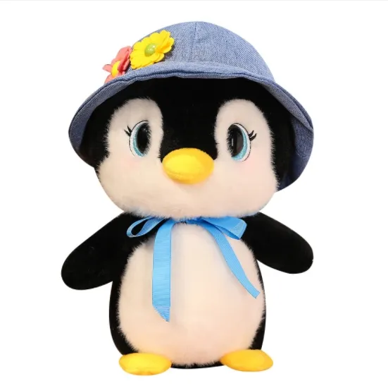 Schattige Schattige Hoed Pinguïnpop Pluche Speelgoedklauw Machinepop