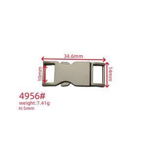 Hebilla deslizante ajustable con bloqueo automático 4956, hebilla de liberación rápida de aleación de Zinc, correa para sandalias de doble punta, accesorios para hombres - Product Image 2