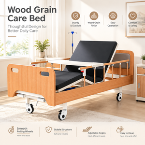 Mesa Auxiliar de Madera para Cama de Paciente, para Compartir Comidas en Familia junto a la Cama de Ancianos en Residencias de Cuidado de Larga Estancia - Product Image 2