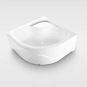 High seat deep acrylic shower tray basin with ABS panel for export