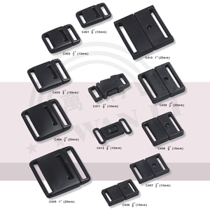 Quick Release <b>Strap</b> Webbing Side Adjustable Plastic Clip Plastic <b>Buckle</b> for Bag - Product Image 2