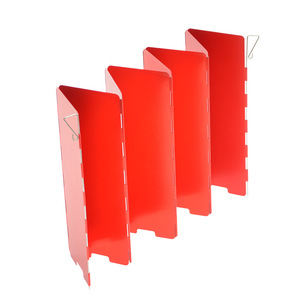 Parabrisas Portátil para Estufa de Exterior, 8 Piezas, Placa Antiviento de Aleación de Aluminio Anodizado con Caja de Almacenamiento - Product Image 2