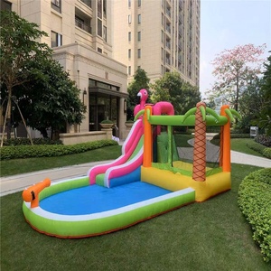 Lâu Đài Trẻ Em Thương Mại Toboggan Sân Sau Thương Mại Bouncy Jumping Bounce House Trượt Nước Với Bể Bơi Bouncer Bơm Hơi - Product Image 5