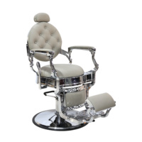 Fauteuil de salon de coiffure en cuir synthétique européen inclinable en gros, meubles pour la maison