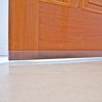 Tira de sellado de goma para puerta de PVC transparente de calidad Superior, burlete a prueba de viento con diseño moderno para sello inferior adhesivo de Hotel