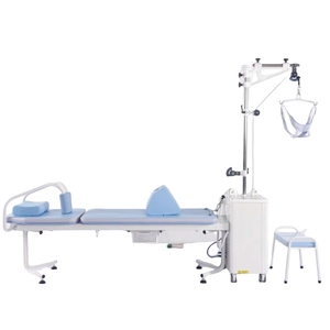 Diskon besar terapi fisik traksi 220V 50Hz meja traksi terapi fisik untuk hernia cakram interalis Lumbar serviks - Product Image 1