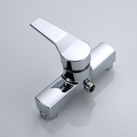 Robinet de douche à levier unique en alliage de zinc chromé pour baignoire, maison, salle de bain, hôtel, fabricants