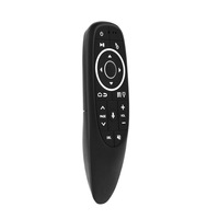 Vente en gros de la souris aérienne WESOPRO G10S PRO, télécommande intelligente multifonctionnelle, gyroscope, mini télécommande LED pour TV, ABS, commande vocale, AAA