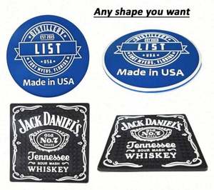 PVC Rubber Restaurant Coasters Custom Wedding Coasters <b>Silicone</b> Tumbler Coaster - Product Image 5