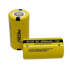 Ni-cd аккумуляторная батарея высокой емкости, 1,2 в, длительный срок службы