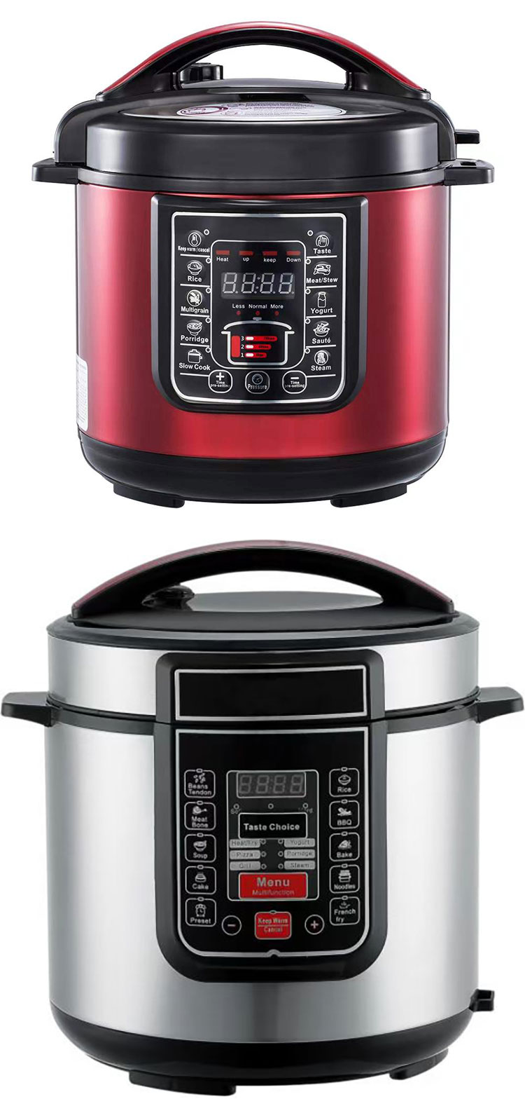 D04 All in 1 Electric Multi-purpose Pressure Cooker 5L to 12L Oem Big Size Hotel Restaurant Multi Middle East Pressure Cooker
