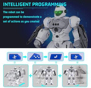Robot de Control remoto inteligente <span class=keywords><strong>Gif</strong></span> 2,4 Ghz, Robot de Control remoto programable, juguete para caminar, regalo - Product Image 4