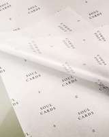 Papier de soie sans acide imprimé avec logo personnalisé, double face, pour l'emballage de vêtements et de chaussures de luxe, papier d'emballage pour bougies parfumées