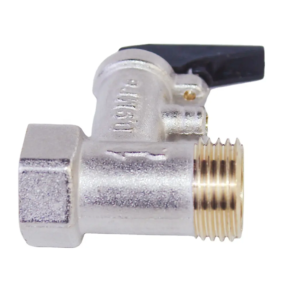 Made in China hot selling factory prlce brass nickel plated water heater safety multifunction valve safety valve manufacturer
