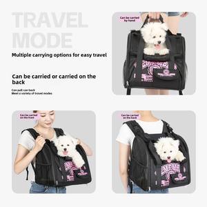 Mochila Plegable Personalizada para Mascotas, Bolsa de Viaje Portátil para Perros y Gatos, Suministro para Revendedores, OEM, Venta al Por Mayor - Product Image 2