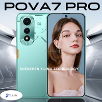 POVA7 PRO 16G+1TB Android 15, Teléfono Celular Global 5G de 7.3 Pulgadas, Gran Memoria, Pantalla Grande, Procesador Rápido, Envío Rápido