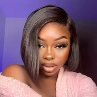Cheveux indiens bruts de l'Inde vendeur en gros, européen 100 vierge cheveux humains bandeau droit perruques avec franges pour les femmes blanches