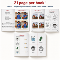 Système d'apprentissage Little Sprout Readers pour enfants/tout-petits 12 mois et plus, 4 niveaux, 40 livres audio illustrés avec stylo parlant, lot de 10 livres