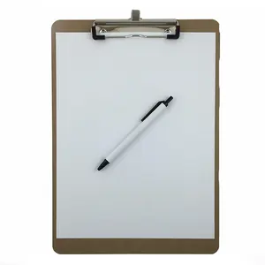 High Quality Simple Design Customized School Office Paper A4 Durable Clip Board With Pen Holder