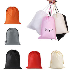 Sac à cordon non tissé avec logo personnalisé Sac à provisions de rangement de la poussière à fermeture de taille - Product Image 3