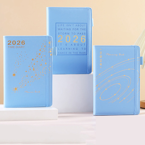 Agenda Personalizada A5 en Inglés y Español, Impresión con Fecha Diaria, Semanal y Mensual, Planificador con Cubierta de Cuero PU, Diario, Cuadernos Personalizados 2026 - Product Image 2