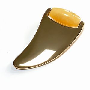 original factory wholesale price handheld beauty salon spa use massage products natural yellow jade facial <b>ice</b> <b>roller</b> - Product Image 5