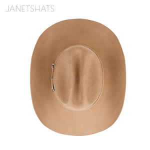 Linglong OEM hommes <span class=keywords><strong>Camel</strong></span> haute qualité Cowboy Style laine feutre mexicain vache garçon cattleman chapeau fêtes pêche sport voyage décontracté - Product Image 2